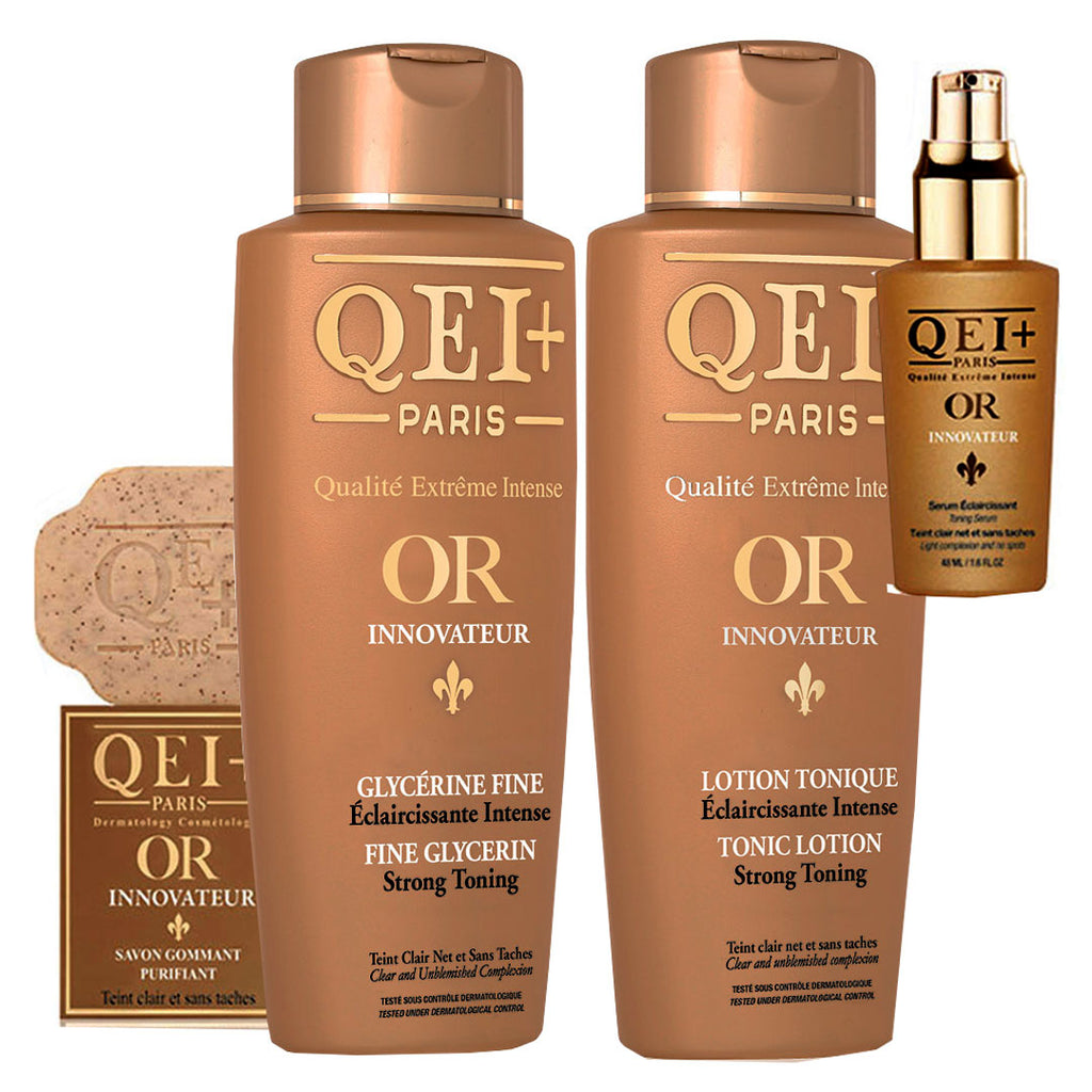 Qei Paris Gamme OR Lightening (Lotion, Serum, Glycerine And Soap) 4-pc Set