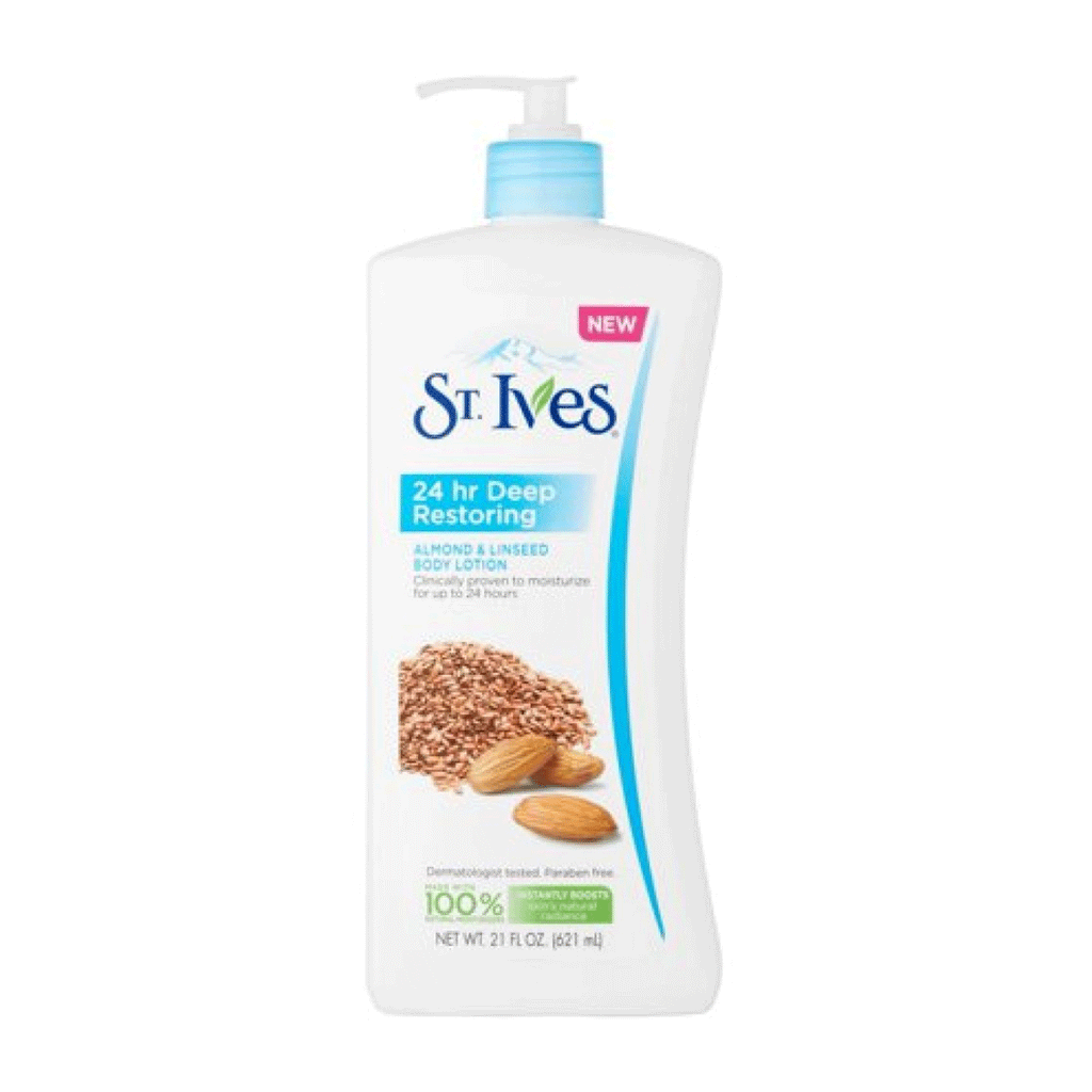 St. Ives Almond & Flaxseed Oil 24 Hour Restoring Body Lotion
