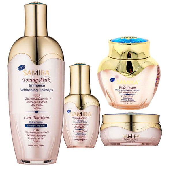 Samira Immense Whitening ( Lotion, Serum, Fade Cream And Soap ) 4-pc Set