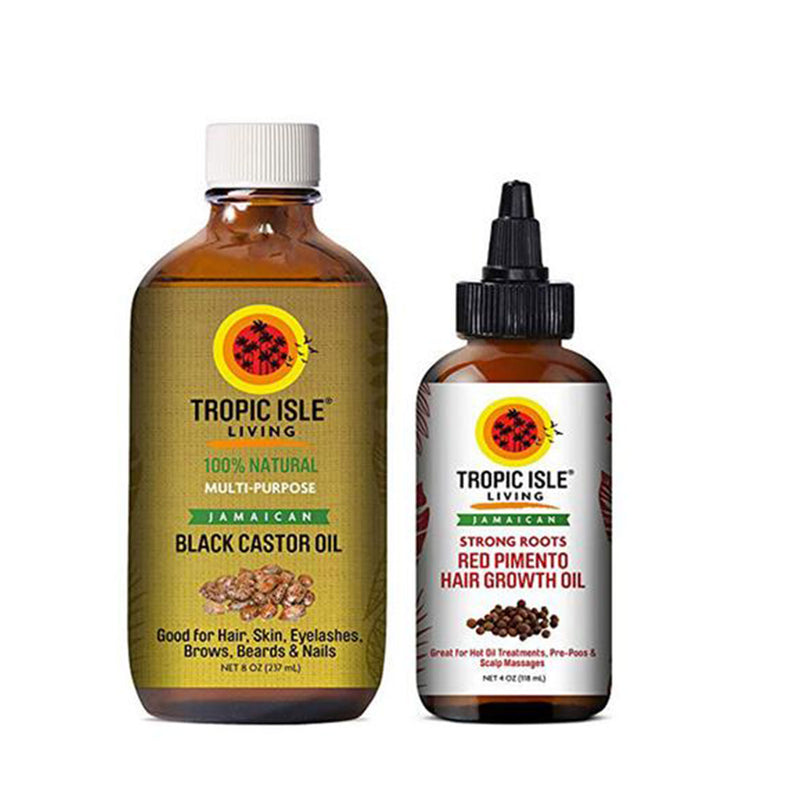 Tropic-Isle Living Jamaican Pimento Hair Growth Oil With Black Castor Oil- 118ml (4 Oz)