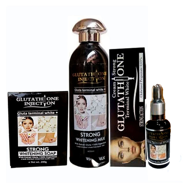 Glutathione Injection ( Lotion, Serum, Tube And Soap ) 4-pc Set