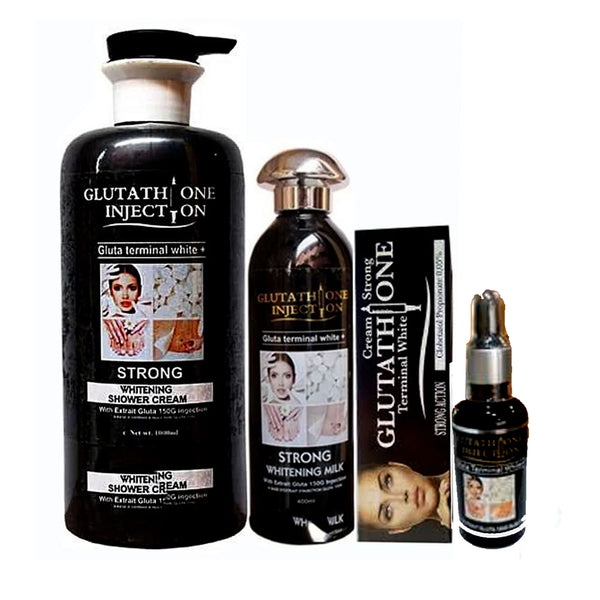 Glutathione Injection ( Lotion, Serum, Tube And Shower Cream ) 4-pc Set
