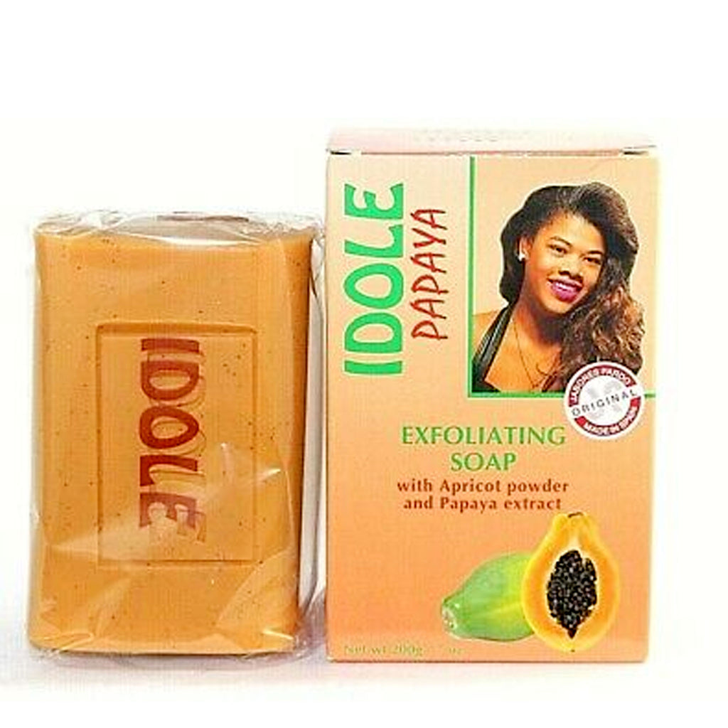 Idole Papaya Exfoliating Lightening Whitening Soap 7 oz / 200g