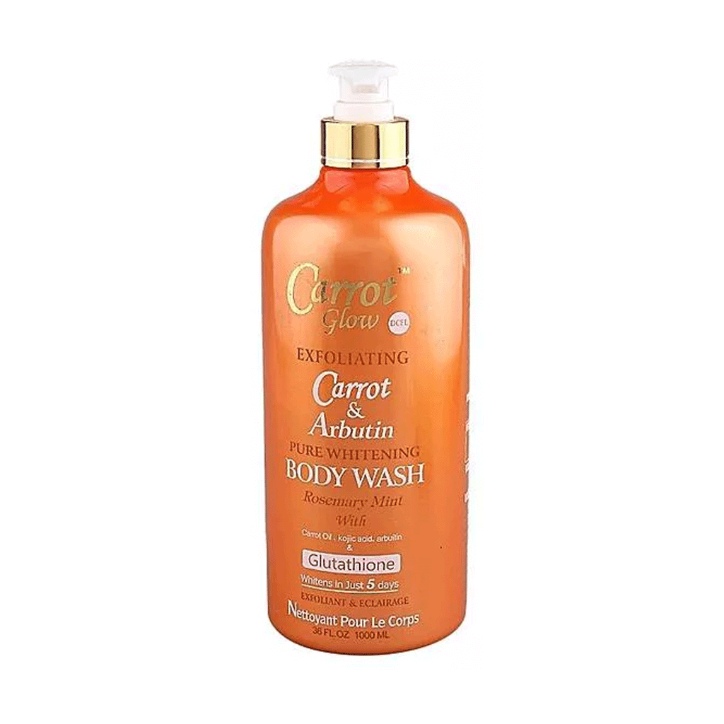 Carrot glow Carrot & Arbutin Pure Whitening Body Wash 1000ml  Coccibeauty