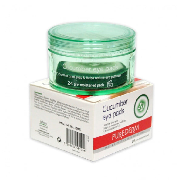 Pure Derm Soothing Cucumber Eye Pads [24 Pieces]