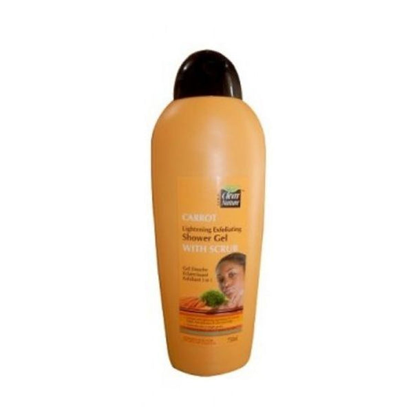 Clear Nature Carrot Lightening Exfoliating Shower Gel With Scrub 750ml