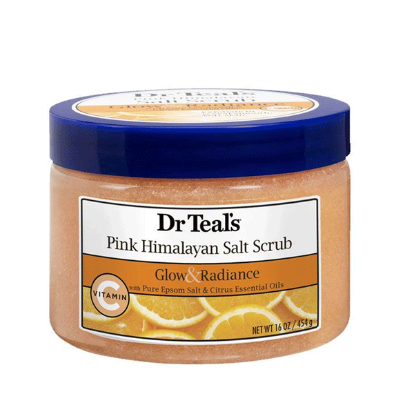 Dr Teal's Pink Himalayan Glow & Radiance Salt Citrus Scrub