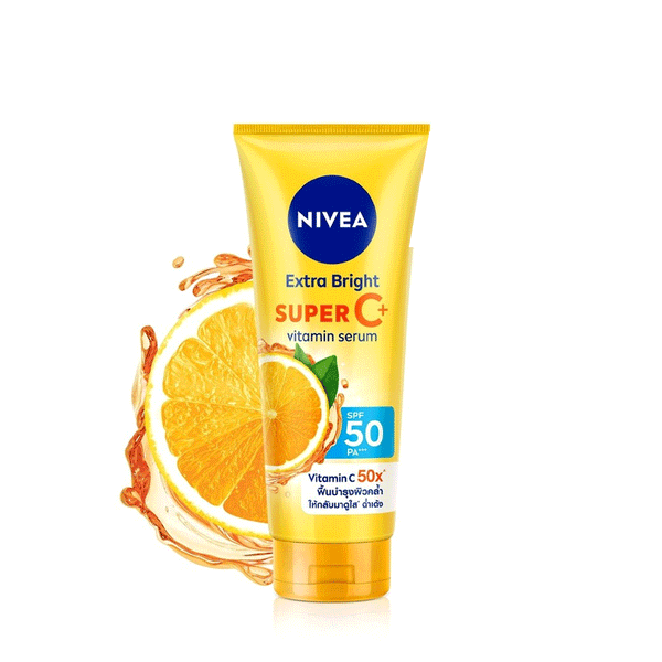 Nivea Extra Bright Super C+ Vitamin Serum Whitening Sunscreen Skin Care - 180ml