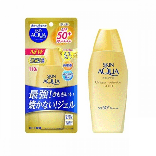 Skin Aqua Super Moisture Gel Gold Sunscreen SPF 50+/PA++++ (110g)