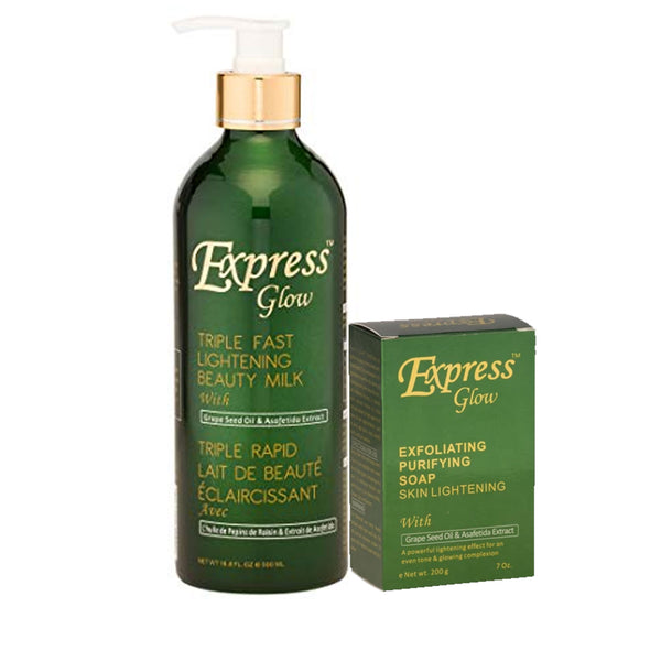 Express Glow ( Lightening Beauty Milk And Soap ) 2-pc Set