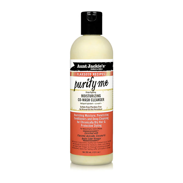 Aunt Jackie's Curls & Coils Flaxseed Recipes Purify Me Moisturizing Co-Wash Cleanser (12 oz.)