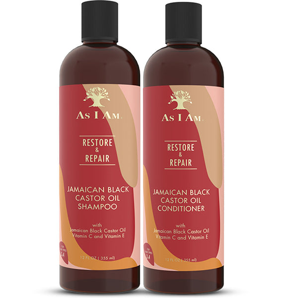 As I Am Jamaican Black Castor Oil  2-pc Sets