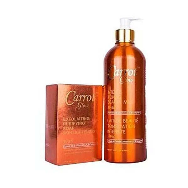 Carrot Glow ( Lightening Lotion And Lightening Soap ) 2-pc Set