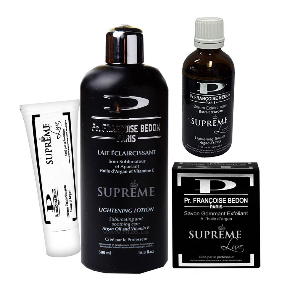 Pr. Francoise Bedon Supreme Lightening 4-pc Set ( Lotion, Serum, Tube Cream And Soap )