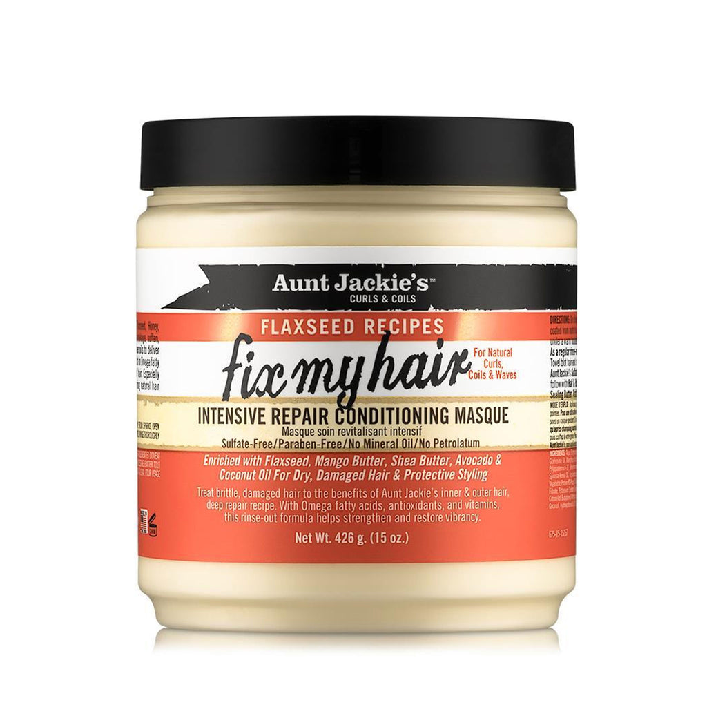 Aunt Jackie's Curls & Coils Flaxseed Recipes Fix My Hair Intensive Repair Conditioning Masque (15 oz.)