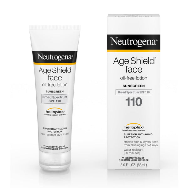 Neutrogena  Age Shield Face Oil-Free Lotion Sunscreen Broad Spectrum SPF 110