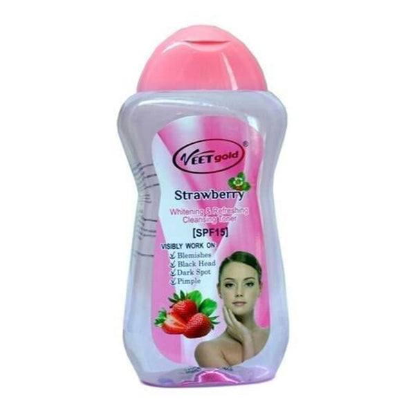 VEET GOLD STRAWBERRY WHITENING & REFRESHING CLEANSING TONER, SPF15