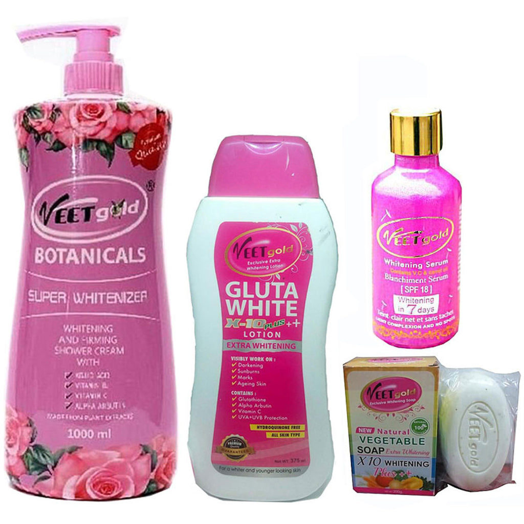 Veetgold Lightening ( Soap, Serum, Bath And Lotion ) 4-pc Set