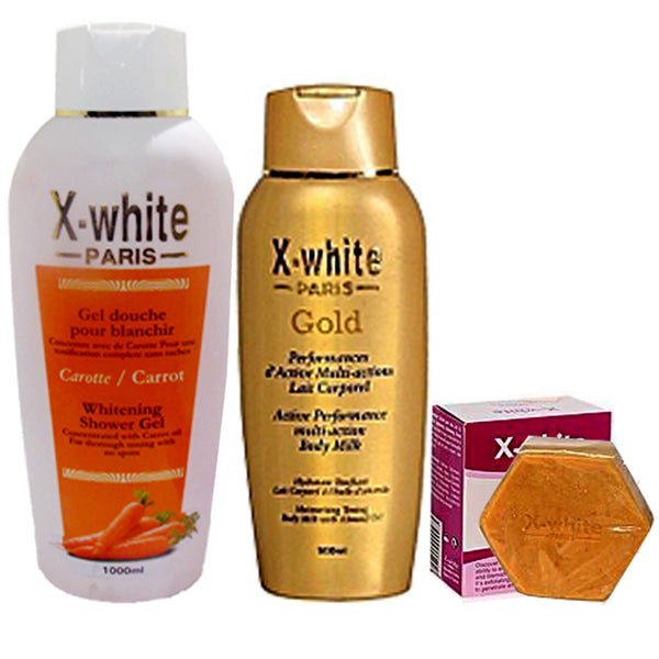 X White Gold Active Performance Body Milk 3-pc Set