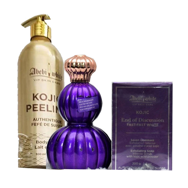 Abebi White End of discussion Kojic Fast Fast 3-Pc Set