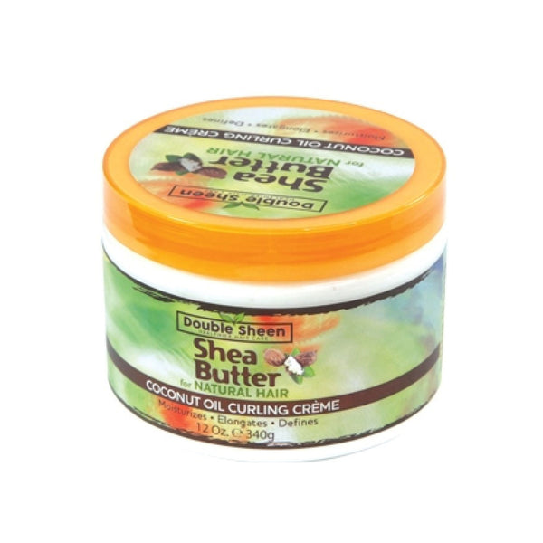 Double Sheen Shea Butter Coconut Oil Curling Cream (12oz)