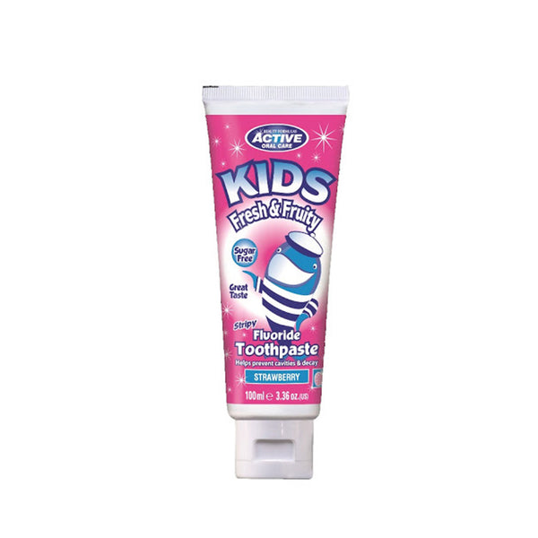 Beauty Formulas Fresh & Fruity Sugar Free Fluoride Toothpaste For Kids (Strawberry)