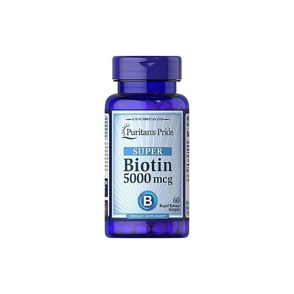 Puritan'S Pride Biotin 5,000 Mcg - Super Hair Growth Capsules