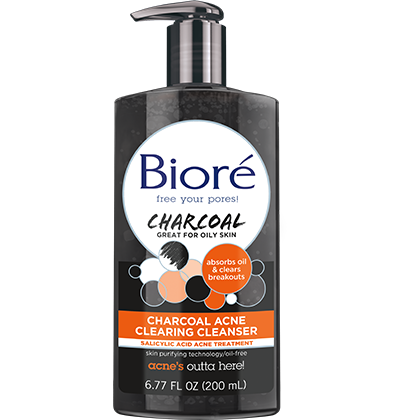 BIORÉ ACNE CLEANSER WITH CHARCOAL