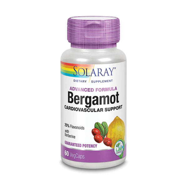 Solaray Bergamot Cardiovascular Support 60 Veg Caps