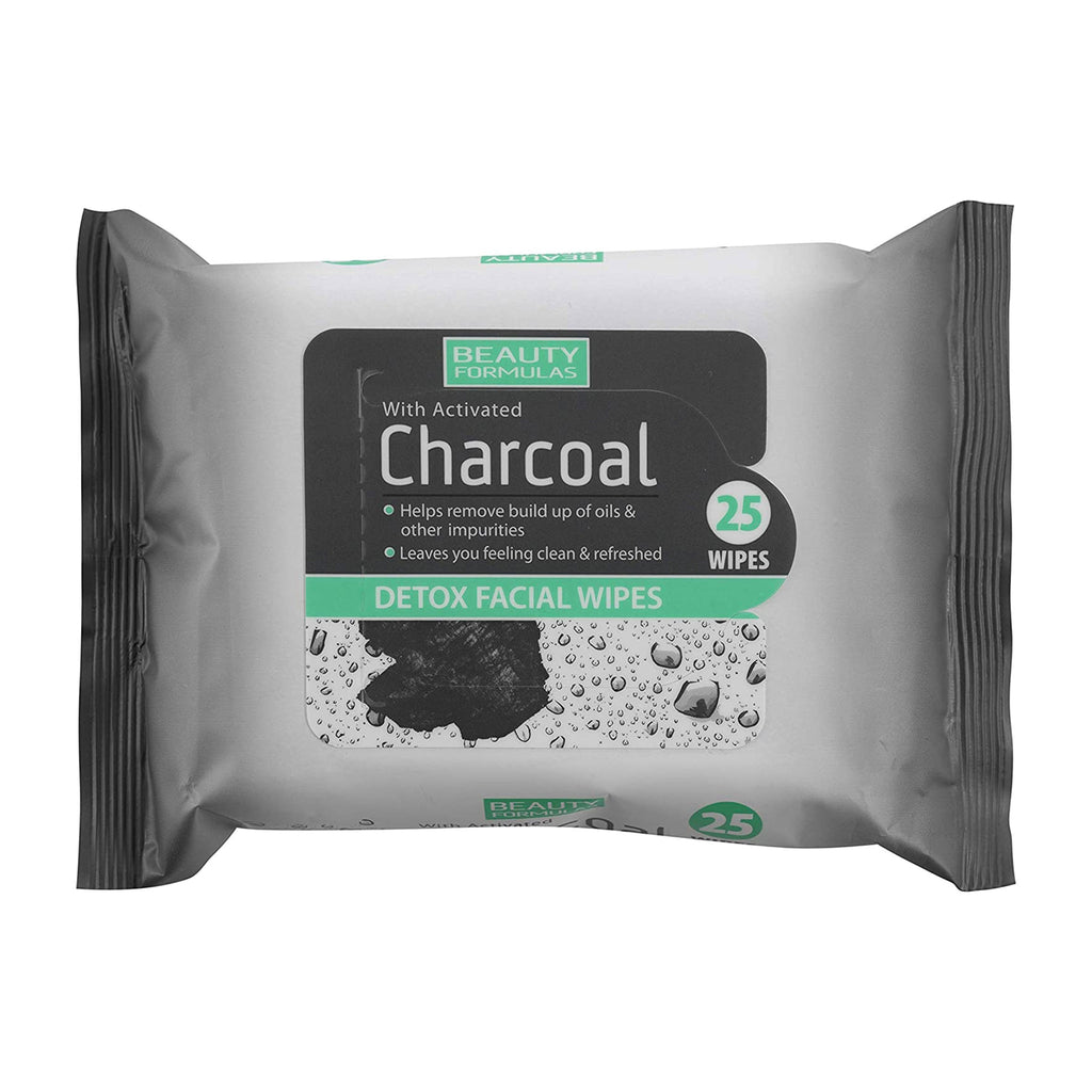 Beauty Formulas Charcoal Facial Cleansing Wipes