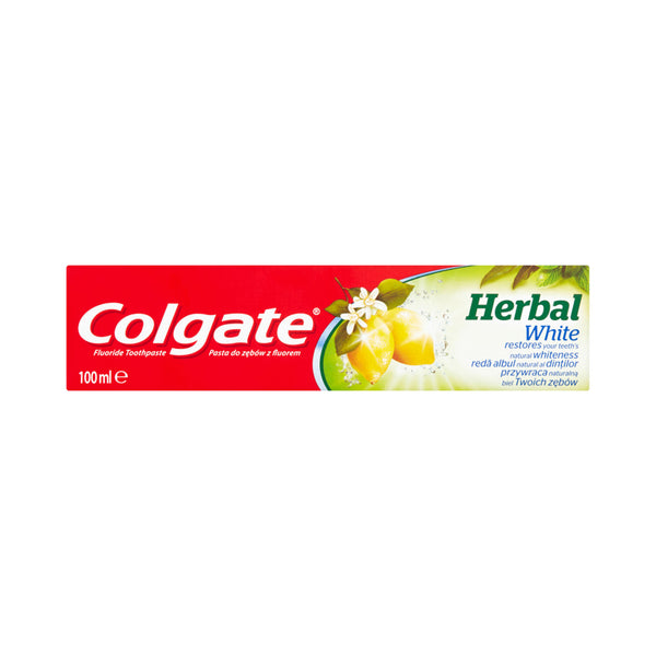 COLGATE HERBAL WHITE OIL LEMON TOOTHPASTE WITH FLUORIDE 100ML