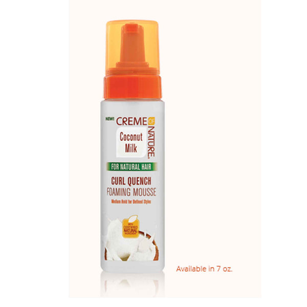 CRÈME OF NATURE COCONUT MILK CURL QUENCH FOAMING MOUSSE