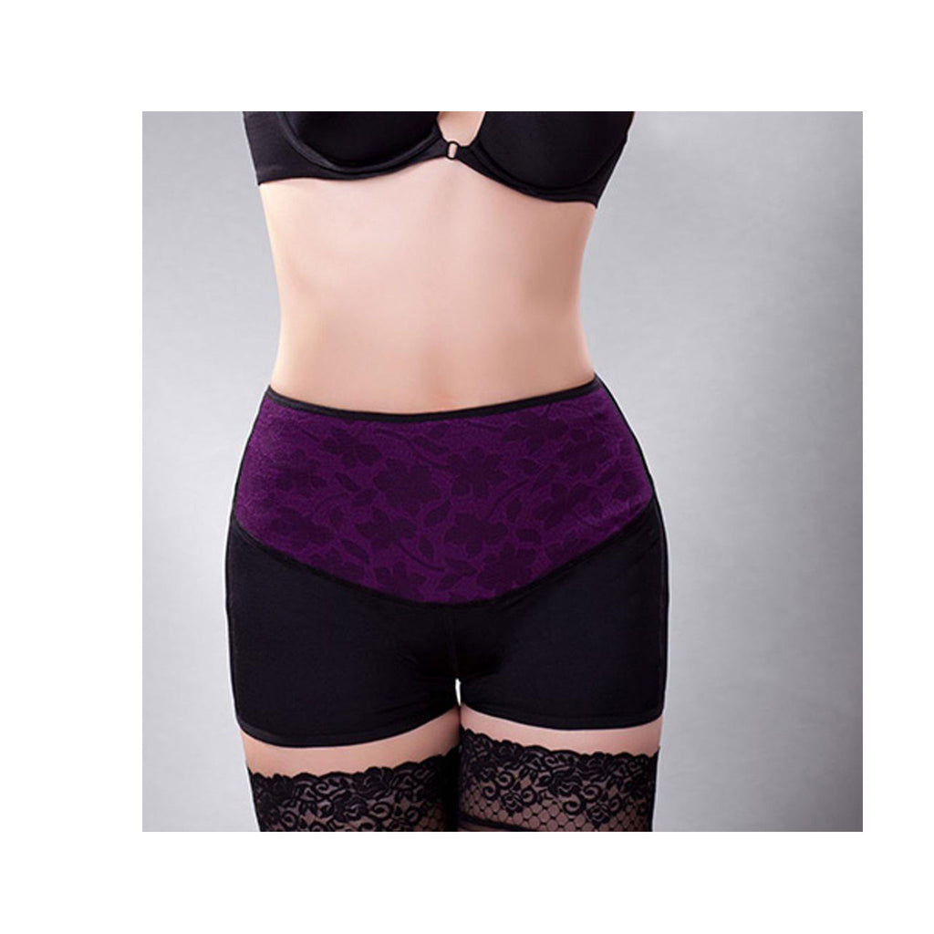 Ardyss Illusion Panty (Black with Purple) Body Magic Shapewear
