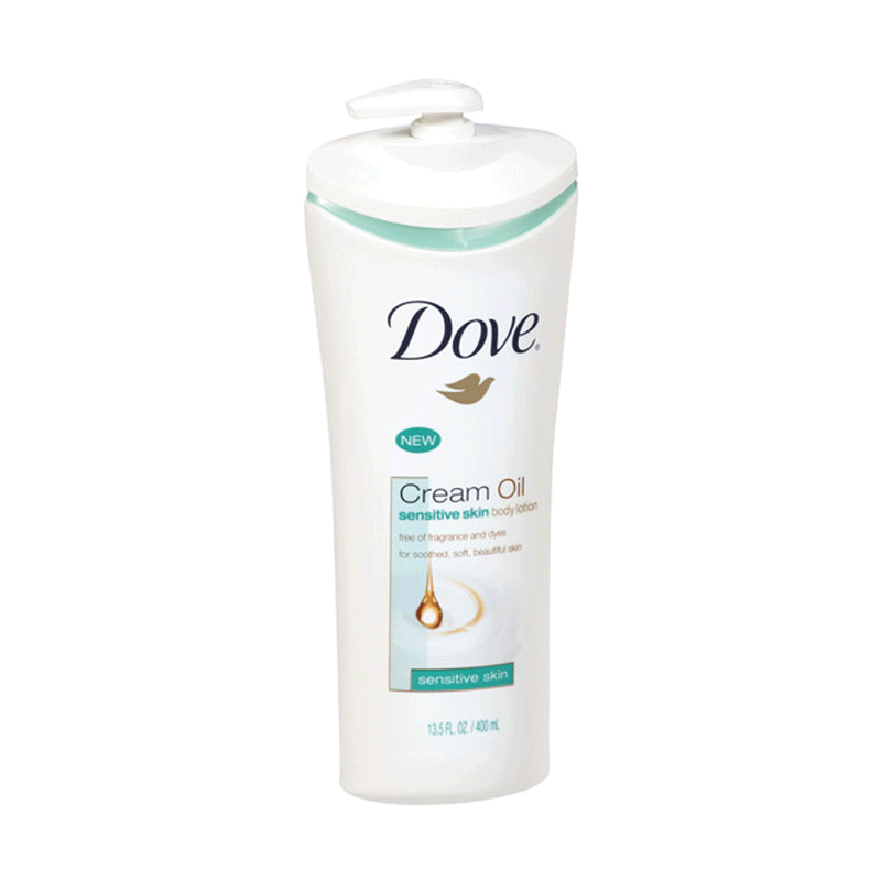Dove Body Lotion Cream Oil, Sensitive Skin.