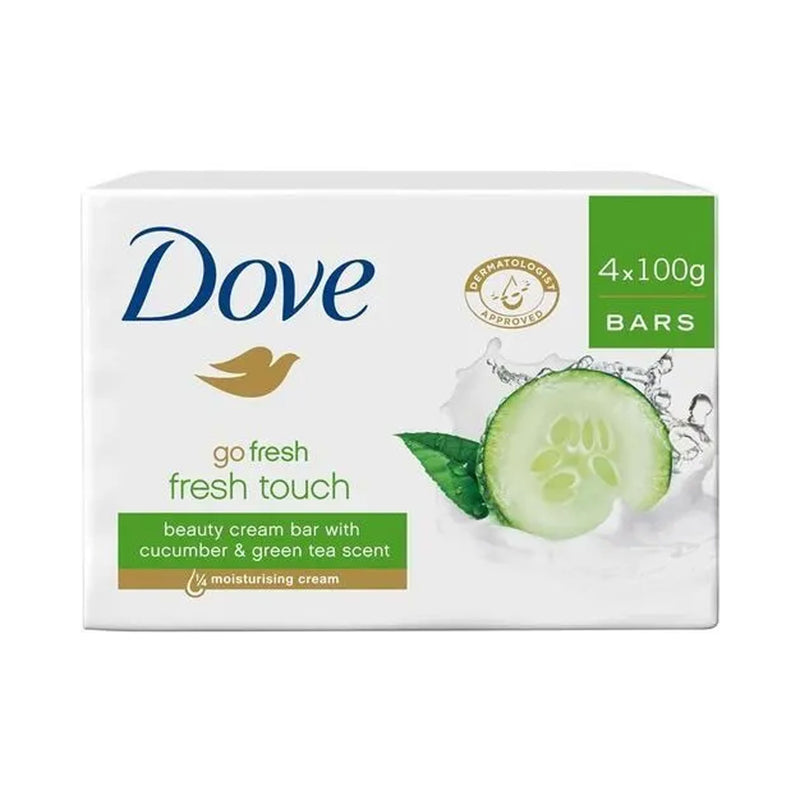 Dove Go Fresh Beauty Bar Soap - Cucumber & Green Tea - 4pcs X 100g
