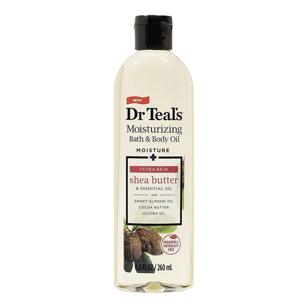 Dr Teal's Shea Butter Moisturizing Bath & Body Oil, 8.8 fl oz