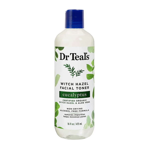 Dr Teal's Witch Hazel Facial Toner, Eucalyptus, 16fl oz