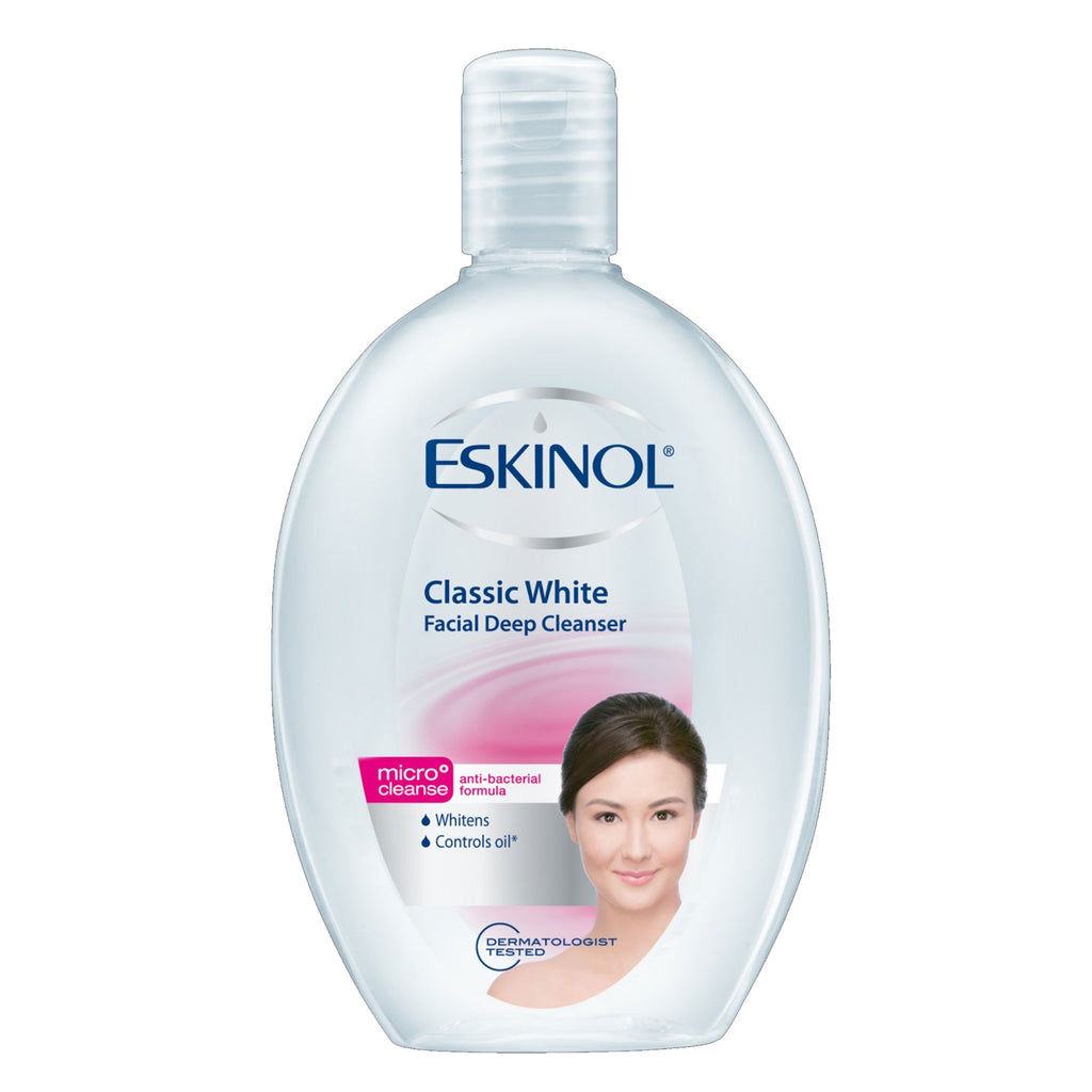 Eskinol Facial Deep Cleanser 225mL (Classic White)