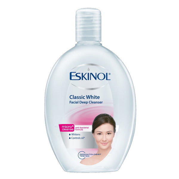 Eskinol Facial Deep Cleanser 225mL (Classic White)