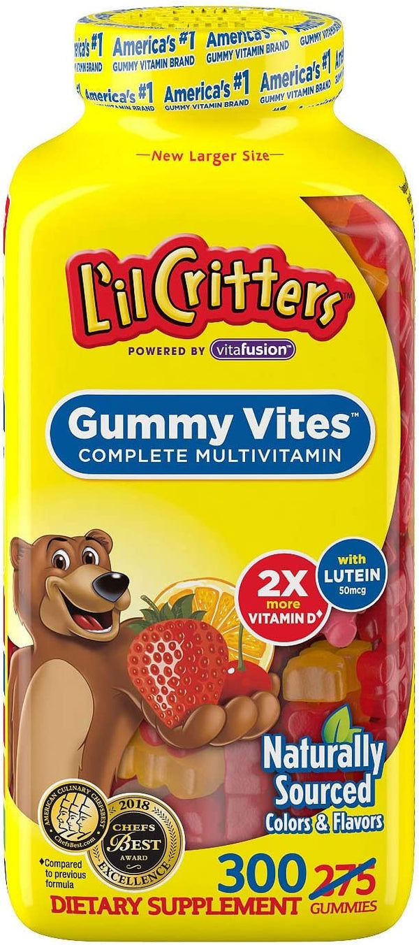 Lil Critters Gummy Vites For Kids - 300 Gummies