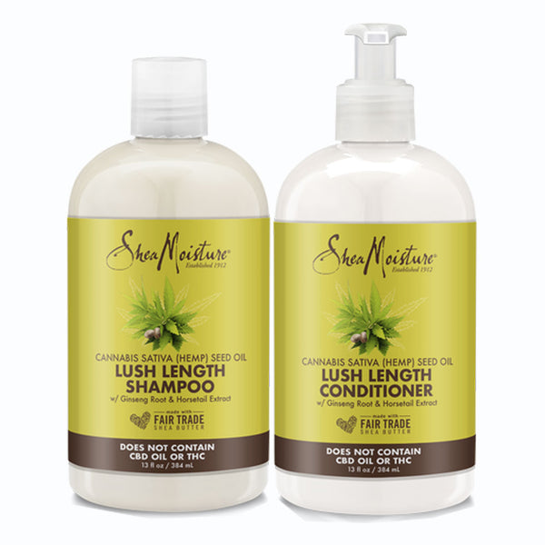 Shea Moisture Cannabis Sativa (Hemp) Seed Oil & Ginseng Lush Length  2-pc Set