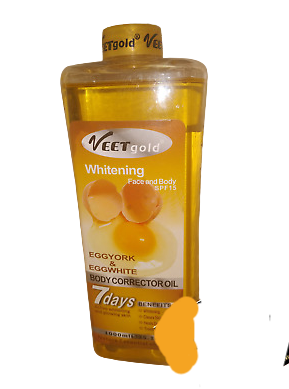 Veet Gold Egg Yolk and Egg White Body Corrector Oil 1000ml