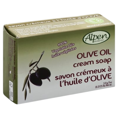 Alpen Secrets Olive Oil Moisturizing Cream Soap, 5 Oz