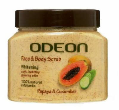 Odeon Face And Body Scrub (Papaya And Cucumber) Natural - 500ml