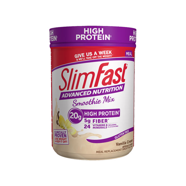 SlimFast Vanilla Cream Smoothie Mix For Weight Loss
