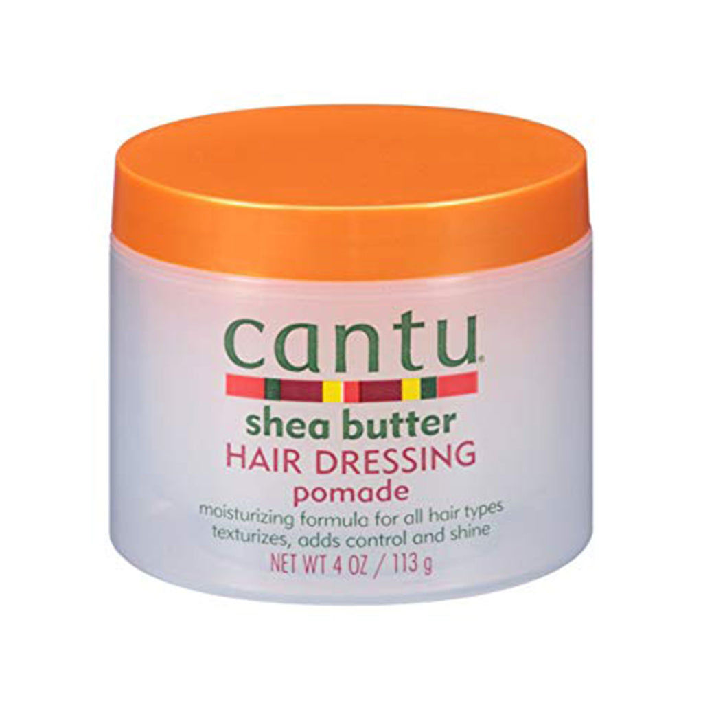 CANTU SHEA BUTTER HAIR DRESSING POMADE 4 OUNCE JAR (118ML) (2 PACK)
