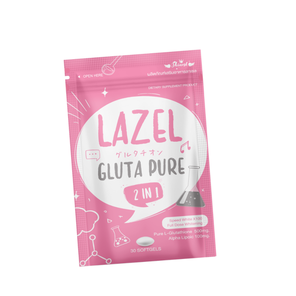 Lazel Gluta Pure 2 in 1 Dietary Supplement Brightening Skin Antioxidant