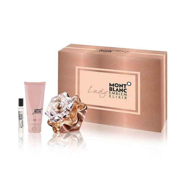 Mont Blanc Lady Emblem Elixir EDP 75ml 3 Piece Gift Set Perfume For Women