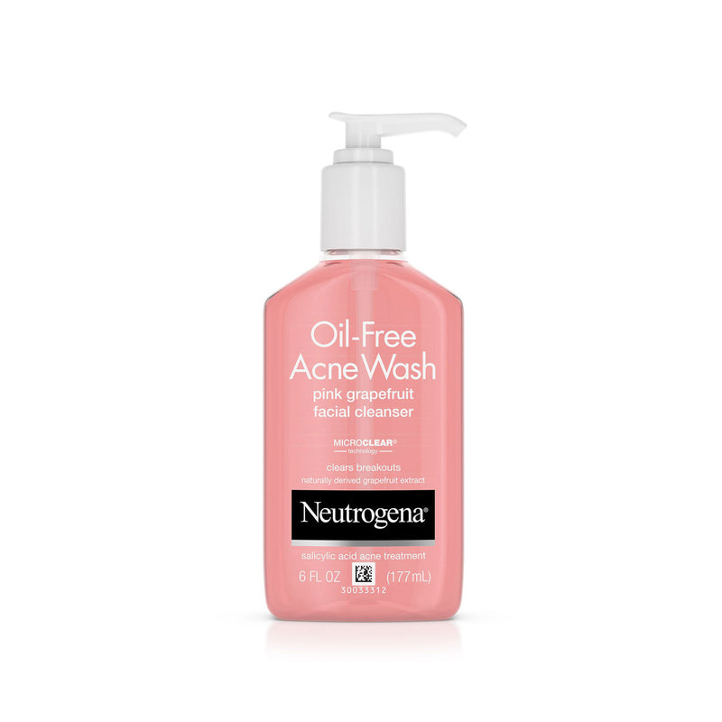 Neutrogena Oil-Free Acne Wash Facial Cleanser, Pink Grapefruit