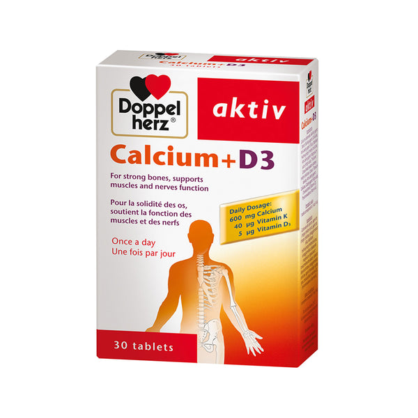 Doppelherz Bone Health - Calcium+D3 - Healthy Joints, Bones And Teeth